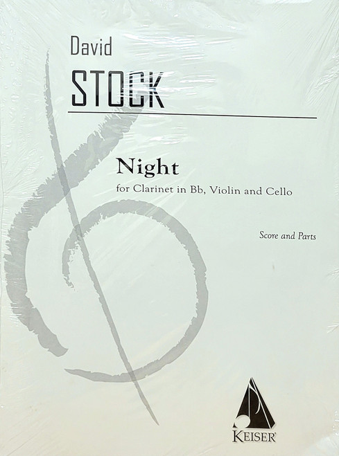 David Stock - Night - for Clarinet in Bb, Violin and Cello - Score and Parts