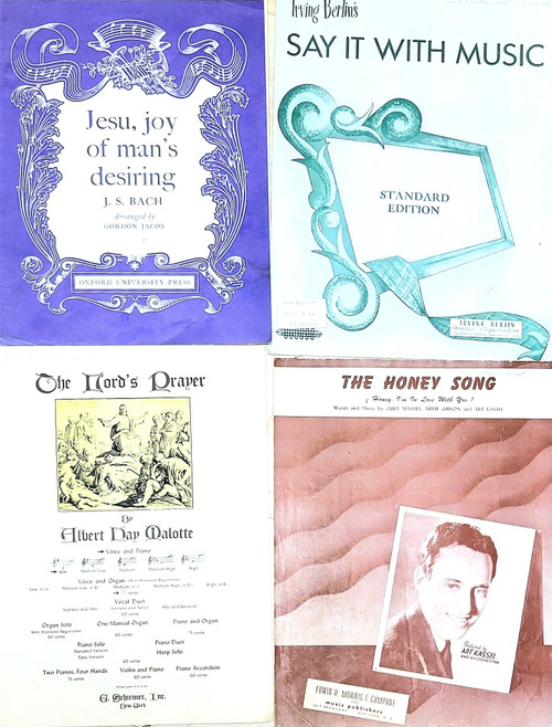 Used/Vintage Piano Sheet Music - 15 Pack Used/Vintage Piano Sheet Music - 15 Pack