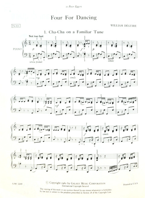 Used/Vintage Piano Book - Four for Dancing Used/Vintage Piano Book - Four for Dancing