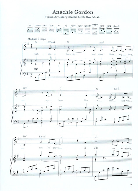 (USED BOOK) The Mary Black Song Book - Compiled by Declan Sinnott