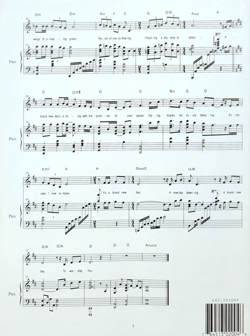 Mary Beth Carlson - A Brand New Day - Piano/Vocal/Chords Sheet Music