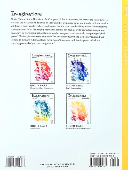 Imaginations Book 4 - Intermediate Piano Solos Imaginations Book 4 - Intermediate Piano Solos