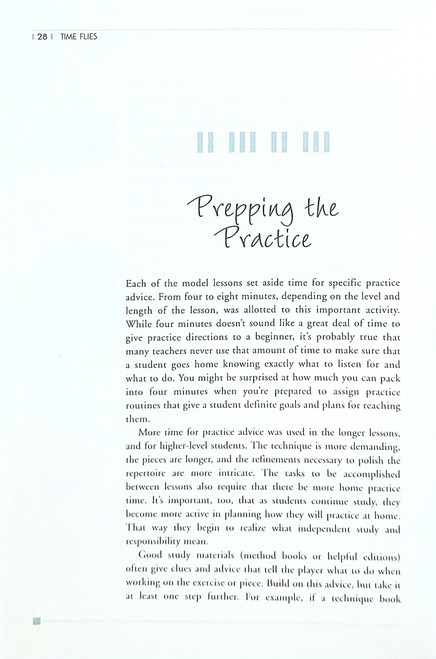 Time Flies... How to Make the Best Use of Teaching Time