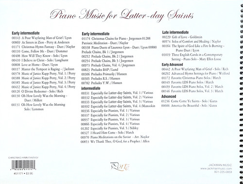 Christmas Hymn Fantasy - one piano, four hands