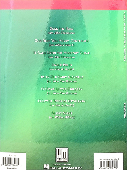 Classic Piano Repertoire Christmas - 8 Elementary Carols