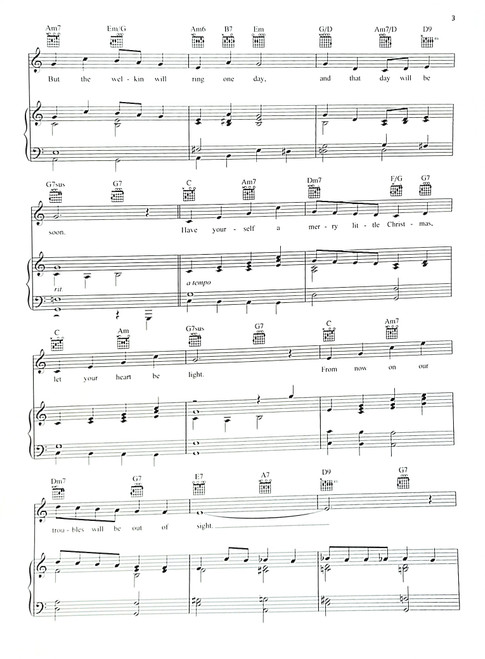 Have Yourself a Merry Little Christmas - Piano/Vocal/Guitar