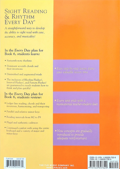 Sight Reading and Rhythm Every Day, Book 6