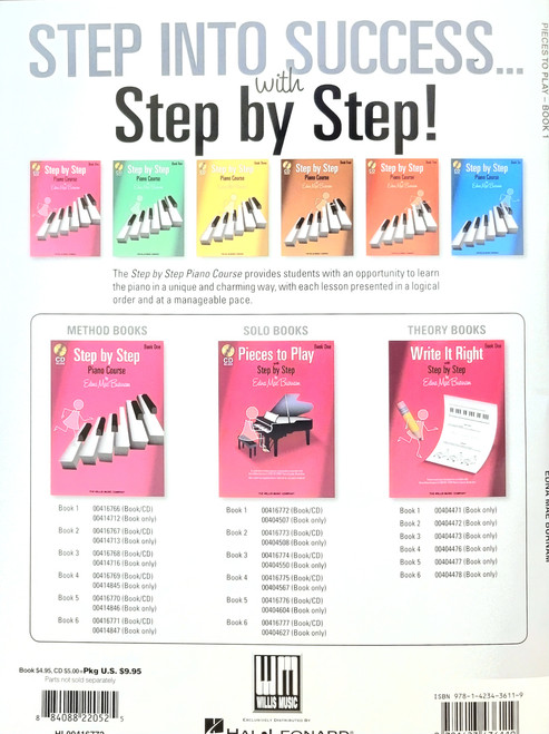 Pieces to Play – Book 1 with CD Piano Solos