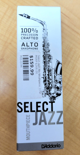 D'Addario MJS-D7M Select Jazz Alto Saxophone Mouthpiece - 7M D'Addario MJS-D7M Select Jazz Alto Saxophone Mouthpiece - 7M