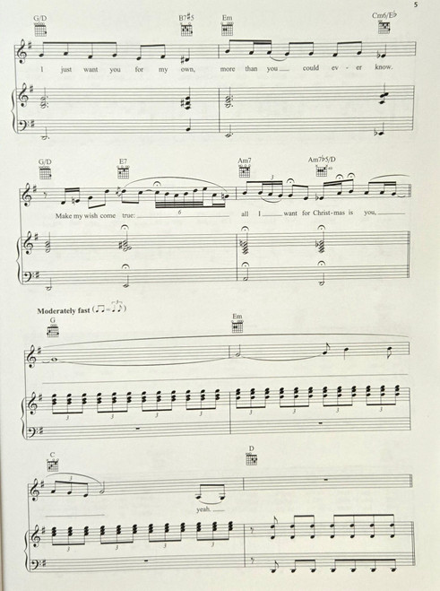 Most-Streamed Christmas Songs - Piano/Vocal/Guitar