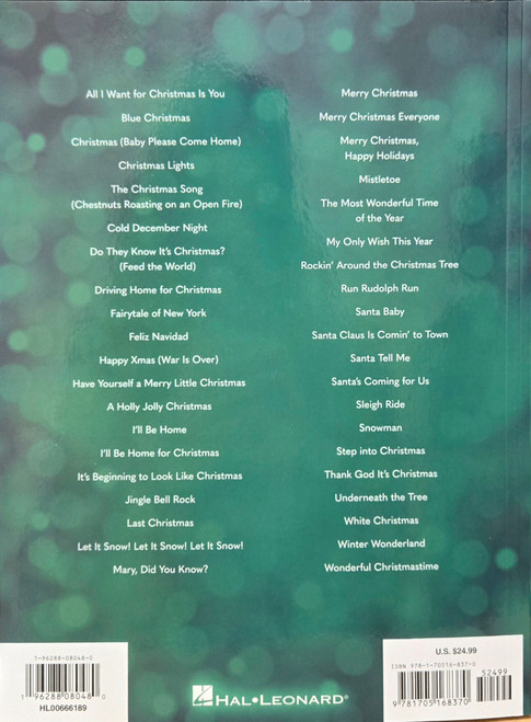 Most-Streamed Christmas Songs - Piano/Vocal/Guitar