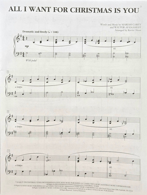 Easy Christmas Piano Solos