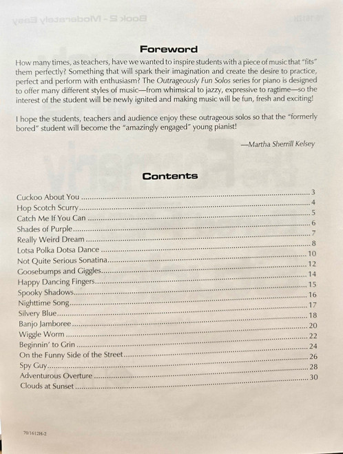 Outrageously Fun Solos for the Formerly Bored Piano Student - BOOK 2