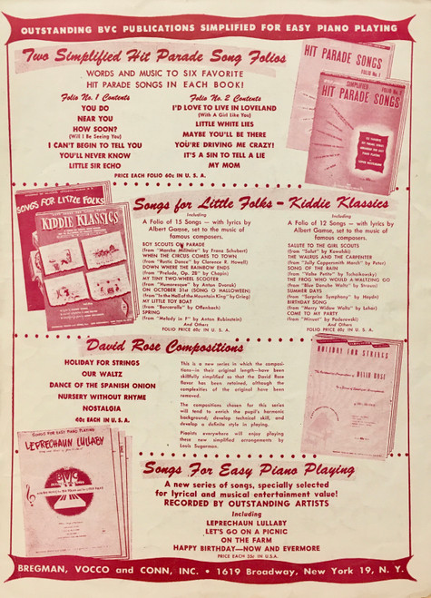 (USED/VINTAGE Sheet Music) You Dreamer You - Russ Morgan - Piano/Vocal/Guitar