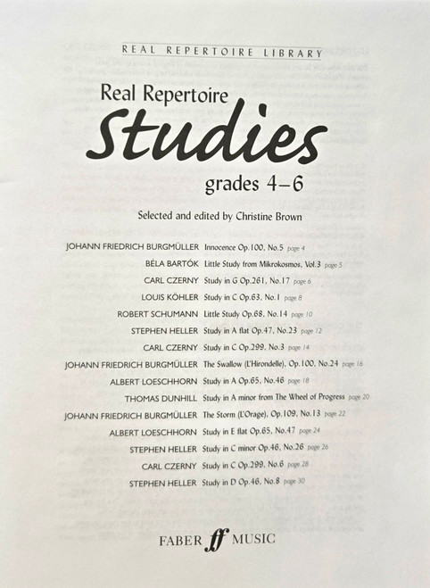 Real Repertoire Studies for Piano Grades 4-6 Real Repertoire Studies for Piano Grades 4-6