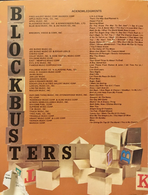 (Vintage Book) Seventy One-Derful Pops - Easy All Organ Edition