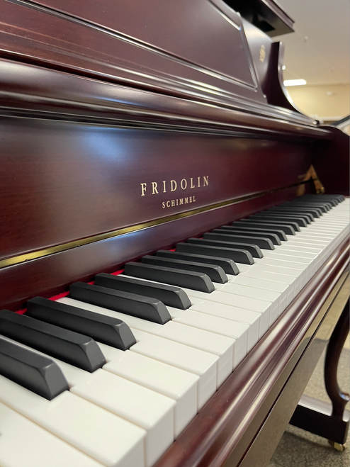 Fridolin by Schimmel F121 Queen Anne Upright Piano - Mahogany Satin Fridolin by Schimmel F121 Queen Anne Upright Piano - Mahogany Satin