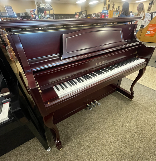 Fridolin by Schimmel F121 Queen Anne Upright Piano - Mahogany Satin Fridolin by Schimmel F121 Queen Anne Upright Piano - Mahogany Satin