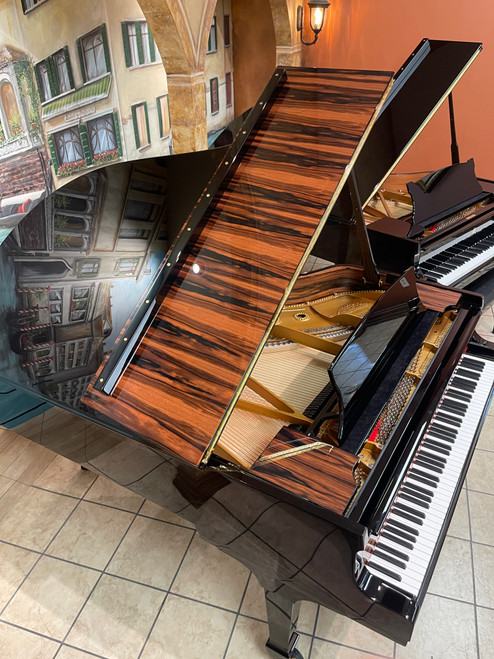 Steinway Model A Grand Piano - Fully Restored, High-Gloss Ebony w/Macassar Ebony Accents