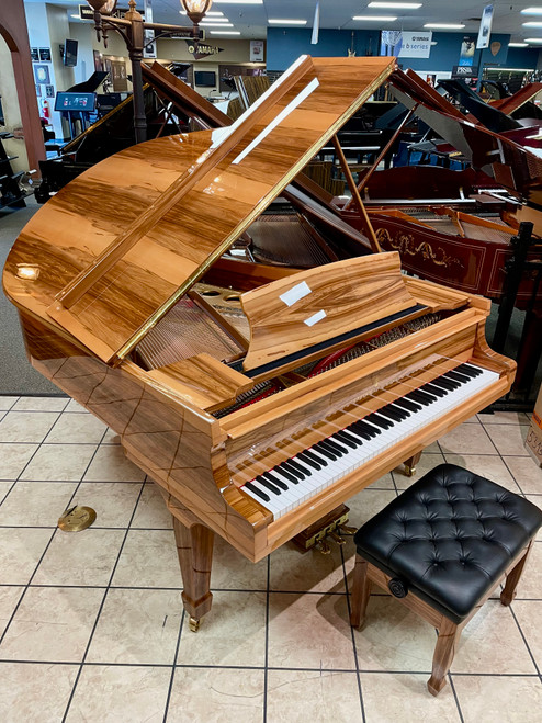 Steinway Model O Grand Piano - Fully Restored, Rare Amberwood Veneer