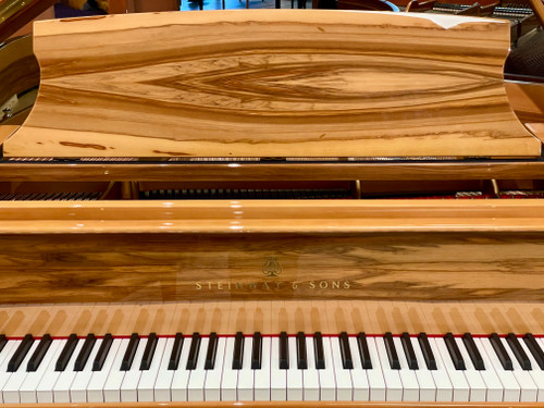 Steinway Model O Grand Piano - Fully Restored, Rare Amberwood Veneer