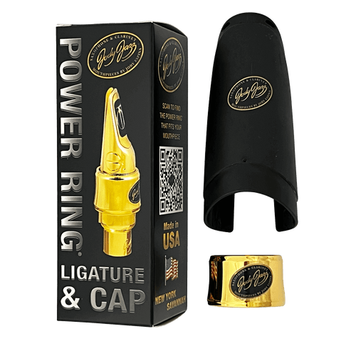 JodyJazz Power Ring HRB1 Ligature & Cap - Gold