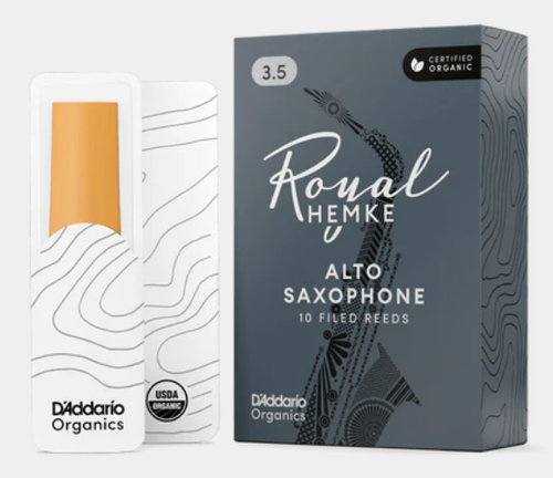 D'Addario Royal Hemke 3.5 Organic Alto Saxophone Reeds (10 Pack)