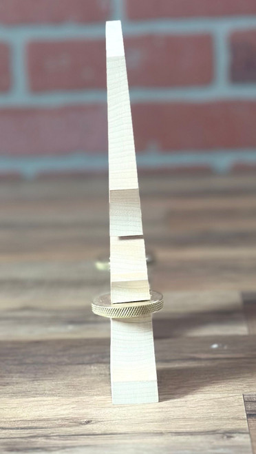 Maple Leaf Strings Adjustable 1/2 Bass Bridge Blank - Brass