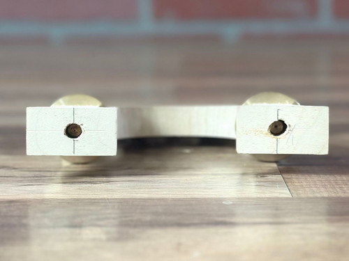Maple Leaf Strings Adjustable 1/2 Bass Bridge Blank - Brass