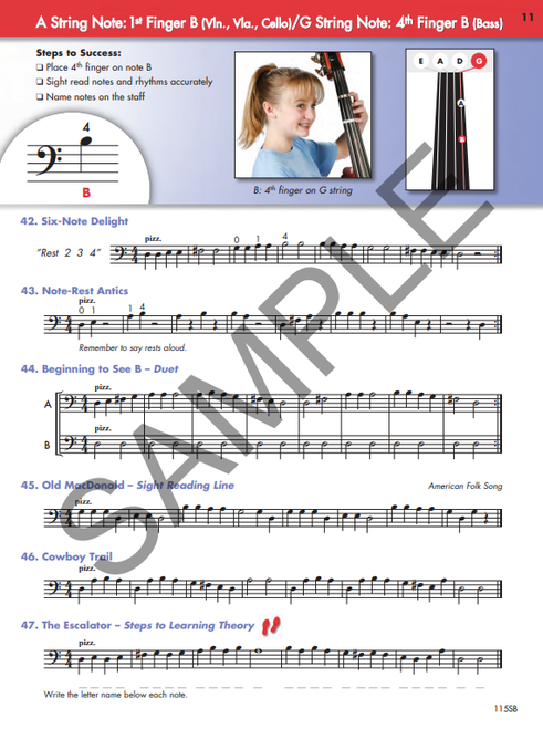 KJOS String Basics Second Edition Steps To Success For String Orchestra - String Bass Book 1
