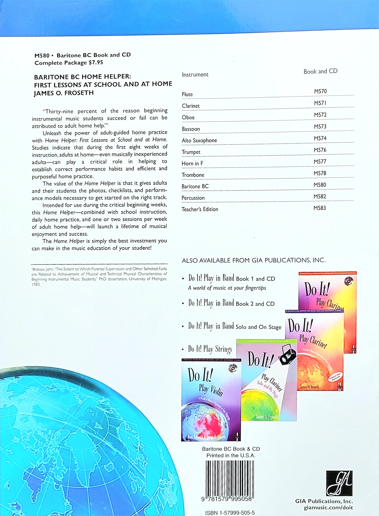 Home Helper For Band Baritone BC (w/ CD) at Piano Gallery Superstore
