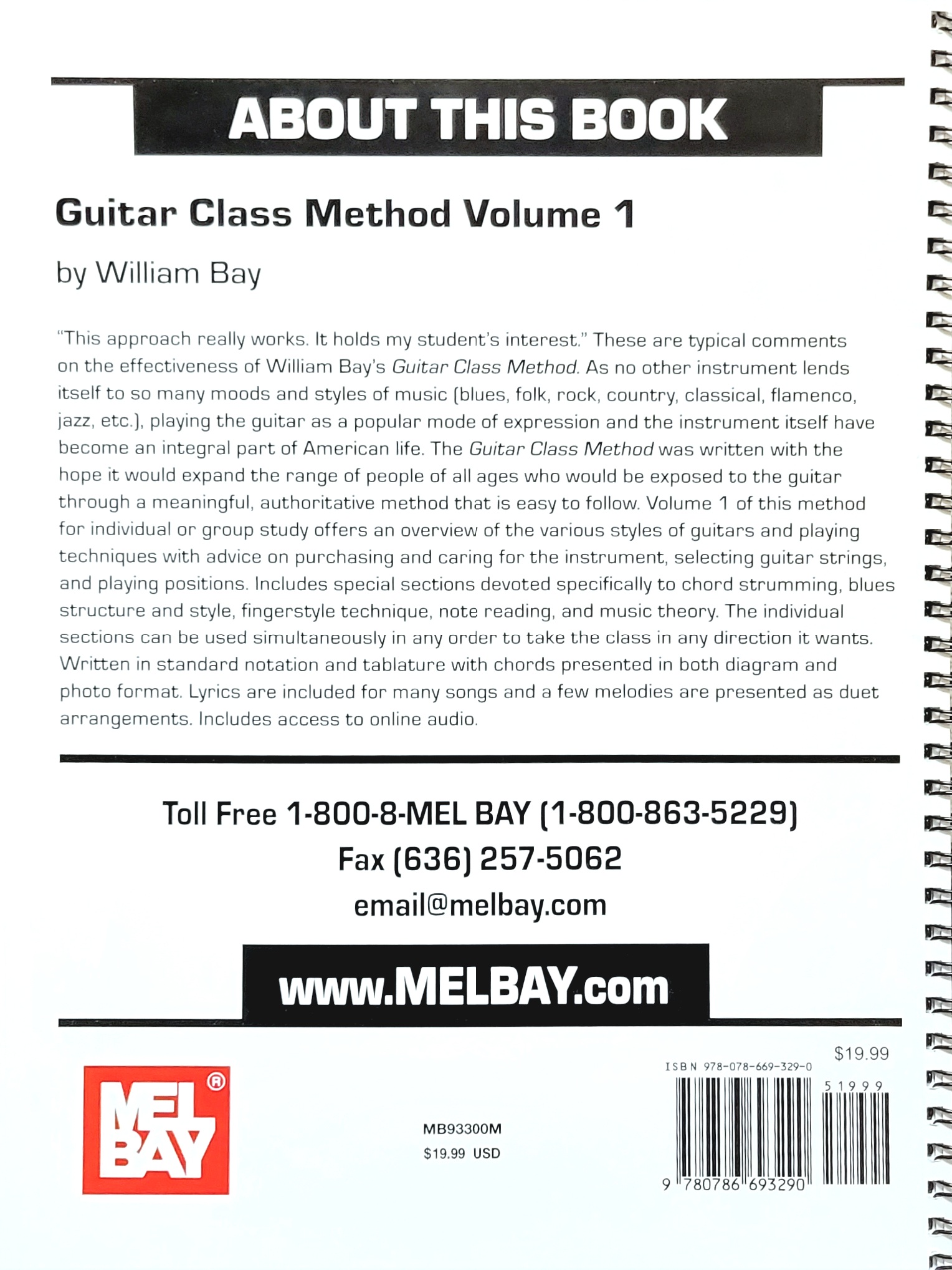 Guitar Class Method Volume 1 - Piano Gallery