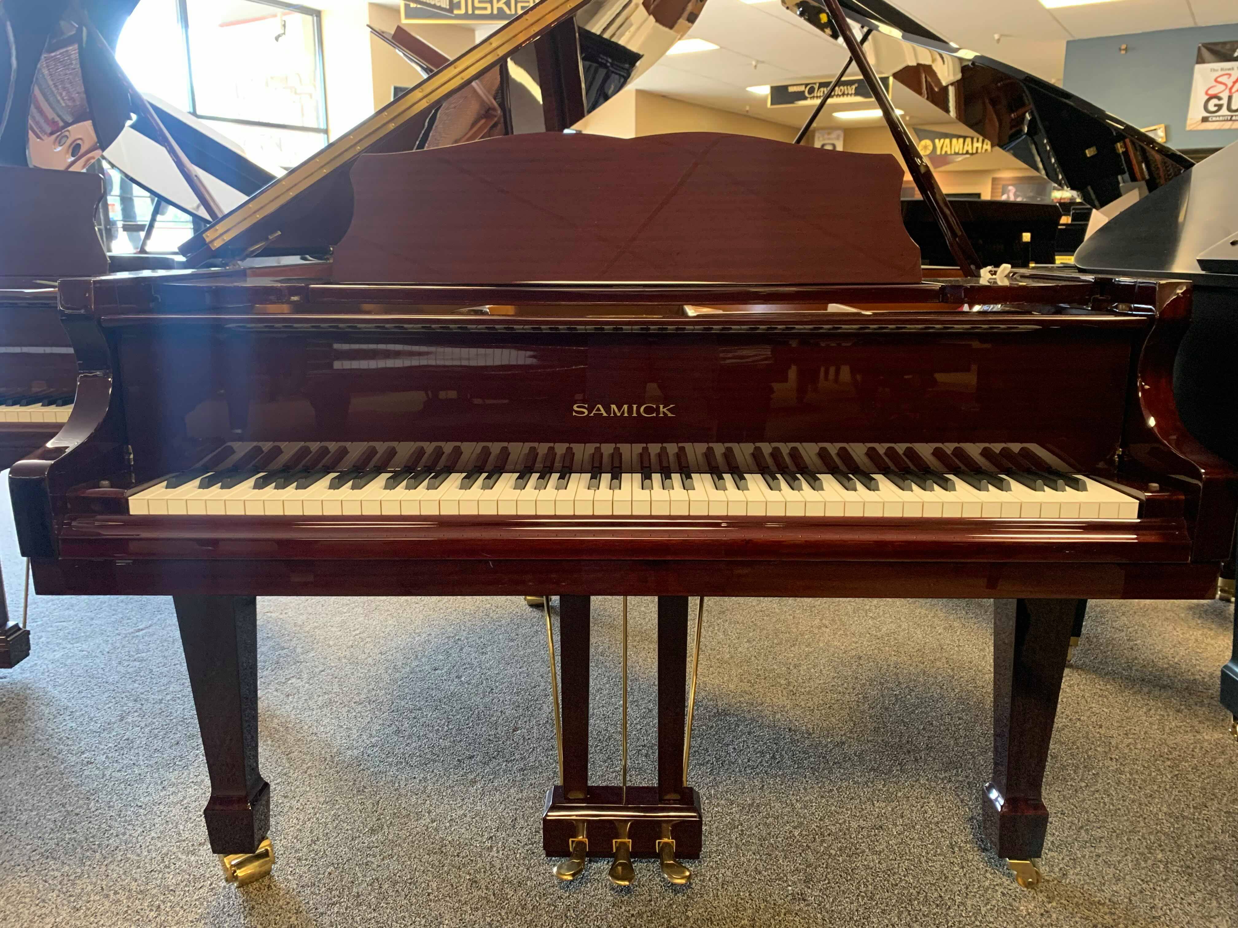 Samick SIG57 Mahogany Polish Grand Piano with Bench at Piano Gallery
