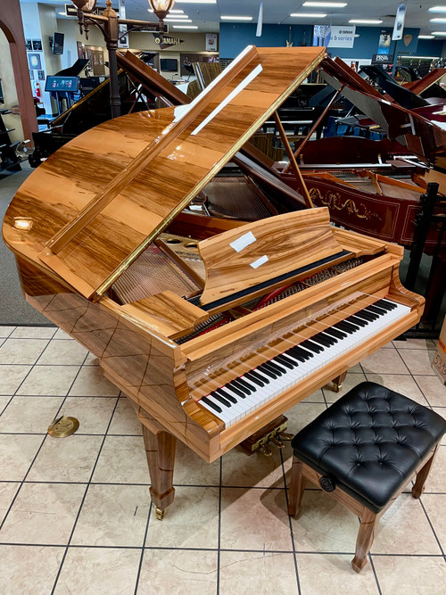 Steinway Model O Grand Piano - Fully Restored, Rare Amberwood Veneer, 1906