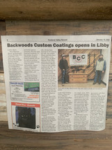 Backwoods made the local paper.
