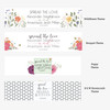 Personalized Spread the Love favors labels wildflower honeycomb