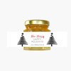 Bee Merry - Holiday Honey Party Favor Gifts - 2oz Gold Lid