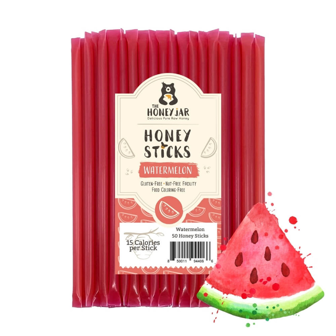 Watermelon Honey Sticks - 50 Count Package