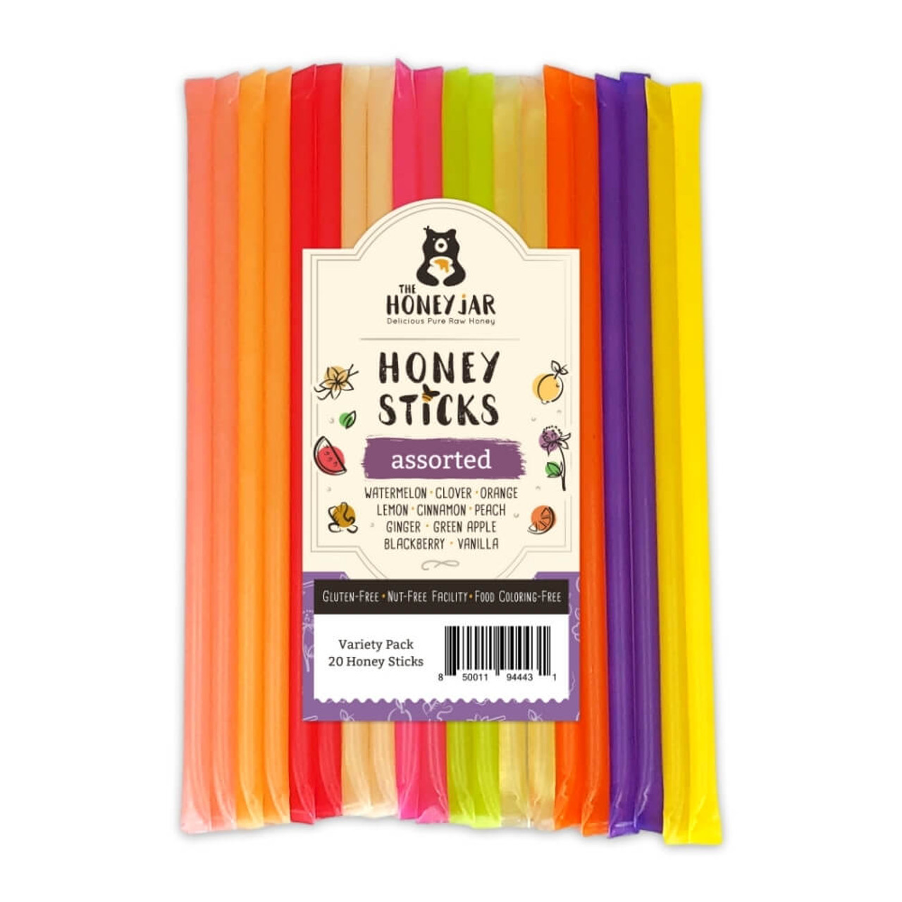 20 Pack - Variety Honey Sticks