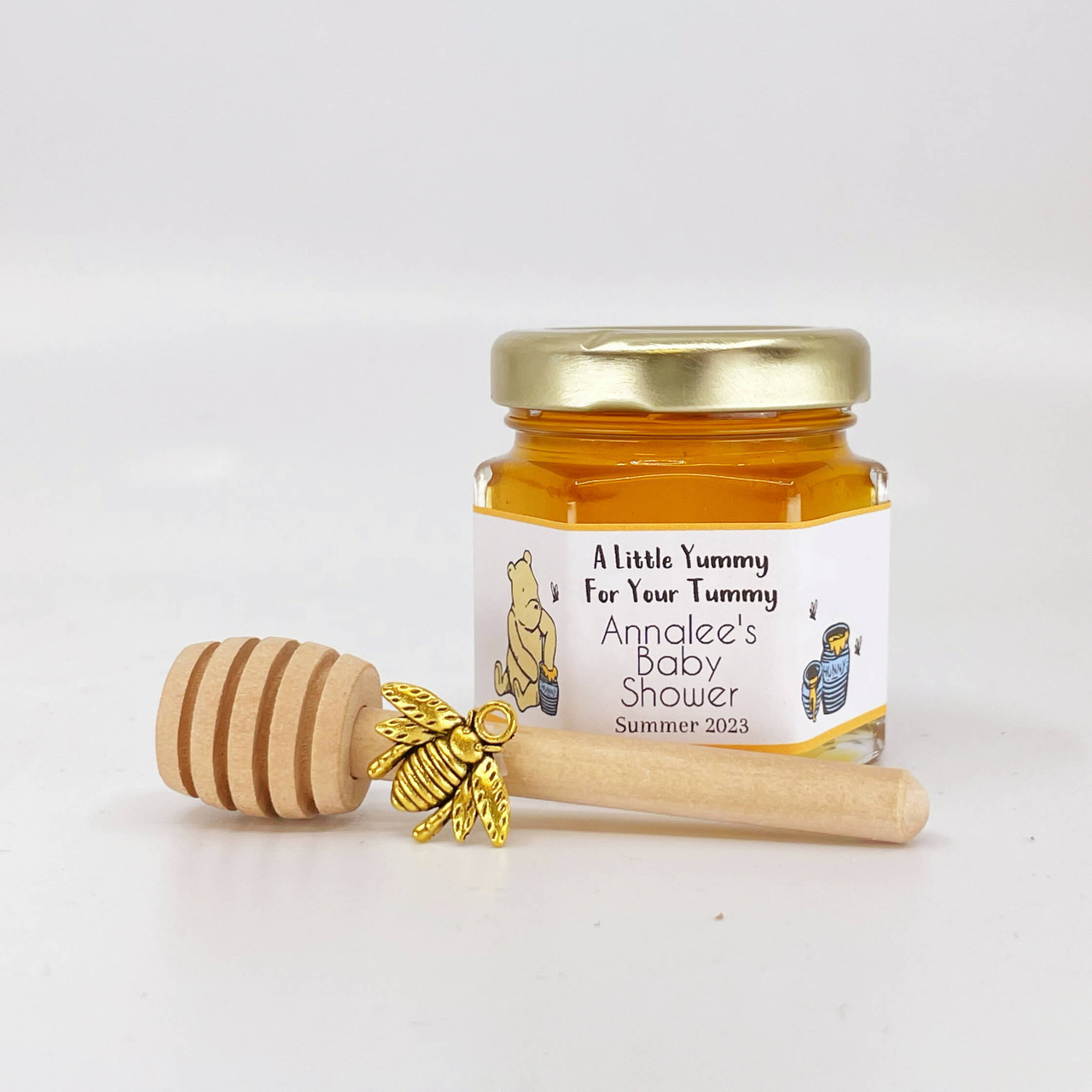 Winnie the Pooh A Little Yummy for Your Tummy - Baby Shower Honey Party Favors