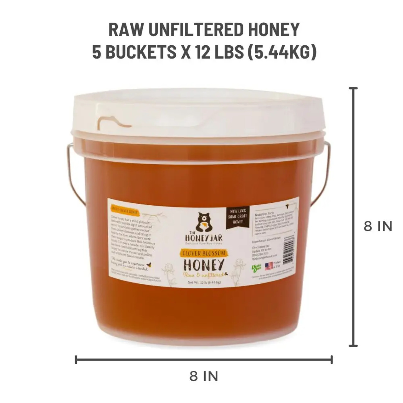 The Honey Jar - raw clover honey