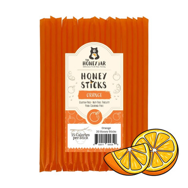 20 Pack - Orange Honey Sticks