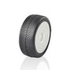 TZO 201 Set Non-Glued (Tires+Inserts+Rims), White Rims, Ultra Soft Coast 2 Coast RC