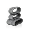 TZO Control Tire 1.0 Set Non-Glued (Tires+Inserts+Rims), White Rims, Super Soft Coast 2 Coast RC