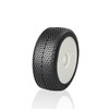 TZO 601 Set Non-Glued (Tires+Inserts+Rims), White Rims, Soft Coast 2 Coast RC