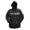 Tekno RC “Stripe” Pullover Hoodie (horizontal design, black). (Large)