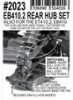 Exotek EB/ET410.2 HD Rear Hub Set, 7075