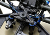 B74.2 +4 HD STEERING RACK, 7075 2 color anodized Coast 2 Coast RC