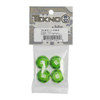 TKR5116BG Wheel Nuts (RC Logo, 17mm, serrated, GREEN anodized, M12x1.0, 4pcs)