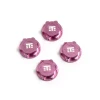 TKR5116BN Wheel Nuts (RC Logo, 17mm, serrated, PINK anodized, M12x1.0, 4pcs)